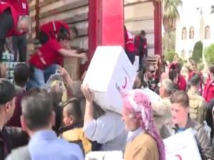 Kızılay Ve Afad Yardım İçin Afrin’de