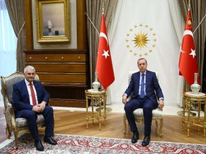 Cumhurbaşkanı Erdoğan, Başbakan Yıldırım’ı Kabul Etti