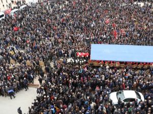 Burdur Şehidini Uğurladı