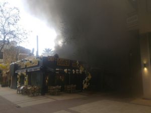 Kuşadası’nda Korkutan Yangın