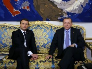 Cumhurbaşkanı Erdoğan, Macron’la Görüştü