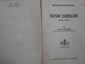 İşte Cumhurbaşkanı Erdoğan’ın 45 Yıllık Ders Kitabı