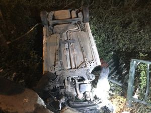 Dereye Düşen Araçtan Sağ Çıktı