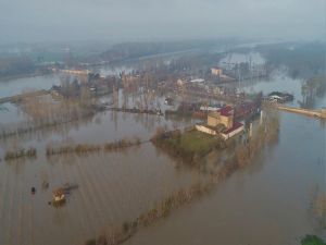 Edirne’de ’Taşkın Kabusu’ Havadan Görüntülendi