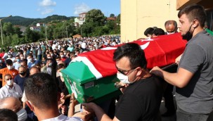 Göçük altında kalan işçi son yolculuğuna uğurlandı