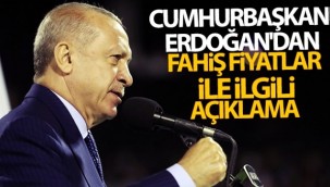 Cumhurbaşkanı Erdoğan'dan Fahiş Fiyatlar Açıklaması