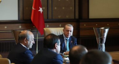 Erdoğan, THY Avrupa Ligi şampiyonu Anadolu Efes'i kabul etti