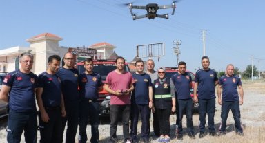 Manisa'nın itfaiye erleri drone eğitiminde