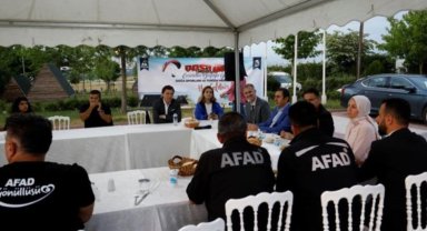 AFAD gönüllüsü sporcular Bursa İnegöl'de ağırlanıyro