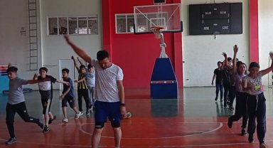 Batman Sason'da yetenek sınavlarına sportif hazırlık