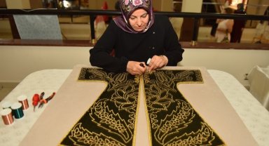 Bursa Yıldırım'da el emeği göz nuru sergisi