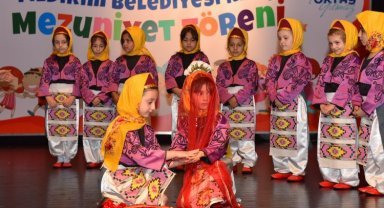 Bursa Yıldırım'da kreş çocuklarından hünerli mezuniyet