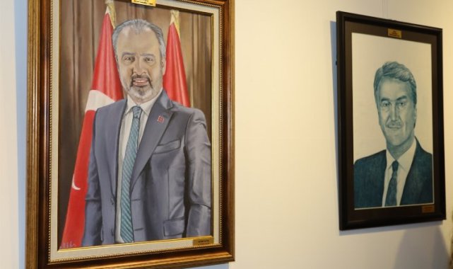 'Bursa'yı Yönetenler'in portreleri ilgi gördü