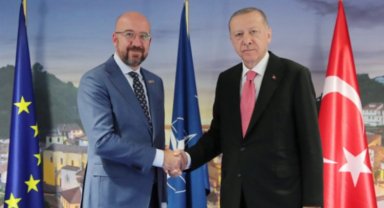 Cumhurbaşkanı Erdoğan AB Konseyi Başkanı'nı kabul etti