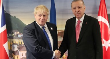 Cumhurbaşkanı Erdoğan Johnsan ile görüştü