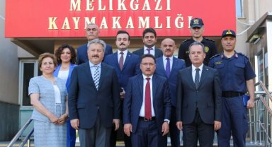 Kayseri Valisi Gökmen Çiçek'ten Melikgazi'ye ziyaret