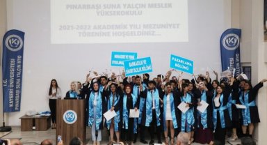 KAYÜ Pınarbaşı MYO'da mezuniyet töreni