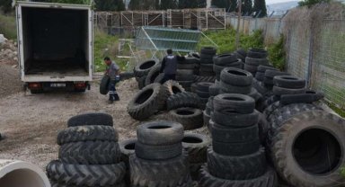 Manisa'da 6,5 ton lastik geri dönüşüme kazandırıldı