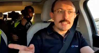 Bakan Muş Togg'un test sürüşünde