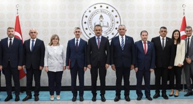 Bakan Özer'e KKTC'li mevkidaşından ziyaret