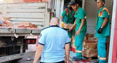 Bursa Osmangazi'den şok görüntüler... 'Kaçak' kesimhaneye zabıta baskını!
