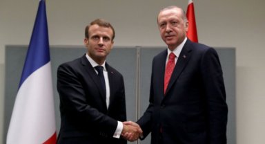 Cumhurbaşkanı Erdoğan, Macron ile görüştü