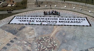 Guinness 'Hatay Mozaiği'nin detaylı ölçümlerini yaptı