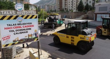 Kayseri Talas'ta altyapı çalışması