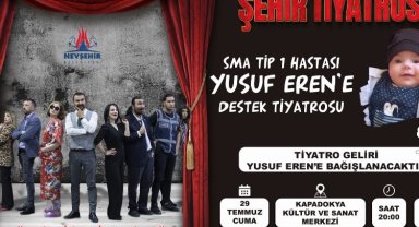 Nevşehir Belediyesi Şehir Tiyatrosu'ndan anlamlı hareket