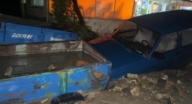 AFAD uyarmıştı! Bilecik Pazaryeri'nde şiddetli yağış afete dönüştü!