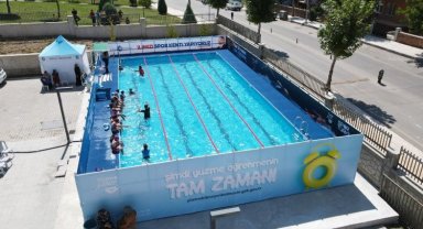 Çorum'da yüzmenin tam zamanı