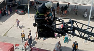 Hatay Antakya'da çıkan yangında hayat kurtaran müdahale