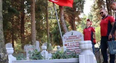 İzmitli şehidin kabri yenilendi