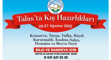 Kayseri Talas'ta kış hazırlığı başlıyor