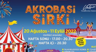 Kayseri Talas'ta sirk heyecanı