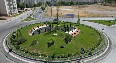 Kayseri Talas'ta yollara yeşil dokunuş