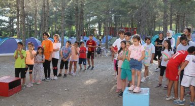 Kayseri'de doğa kampına yoğun ilgi