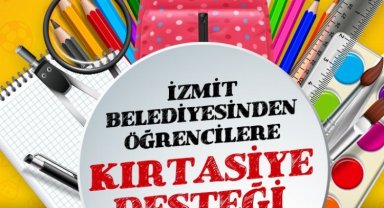 Kocaeli İzmit'te yeni dönem için kırtasiye desteği başlıyor
