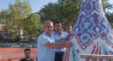 Kütahya'da 51 yıllık vazonun kaplaması tamamlandı