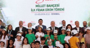 Millet Bahçesi'ne ilk fidan dikildi
