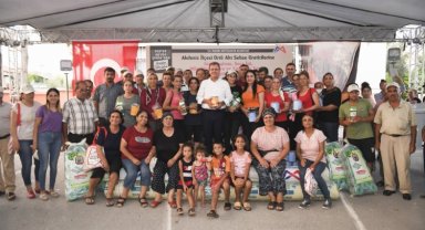 Sebze üreticilerine zirai malzeme desteği