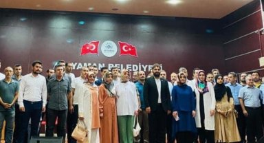 Adıyaman Eğitim-Bir-Sen için Mücahit Tekin ekibiyle birlikte 'bizde varız' dedi
