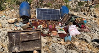 Adıyaman'da terör örgütüne ait toprağa gömülü eşyalar ele geçirildi