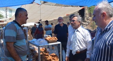 Bursa Harmancık'ta pazara 'Saadet' ziyareti