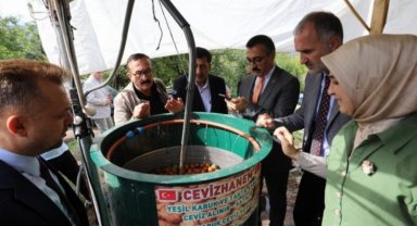 Bursa İnegöl'de ceviz hasadı başladı