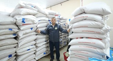 Bursa Yenişehir'de üreticiye yem bitkisi tohumu