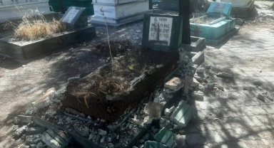 Diyarbakır'da hırsızlılar mezarlıklara dadandı!