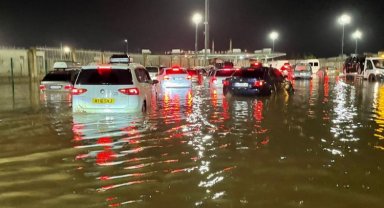 Edirne Kapıkule'deki su baskının ardından temizlik sürüyor