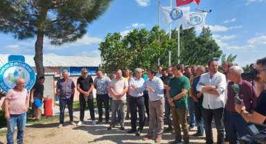 Edirne'de Hamzadere Sulama Birliği'ne 'su zammı' protestosu