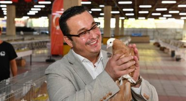 En güzel güvercinler Bursa Mustafakemalpaşa'da göreücüye çıktı